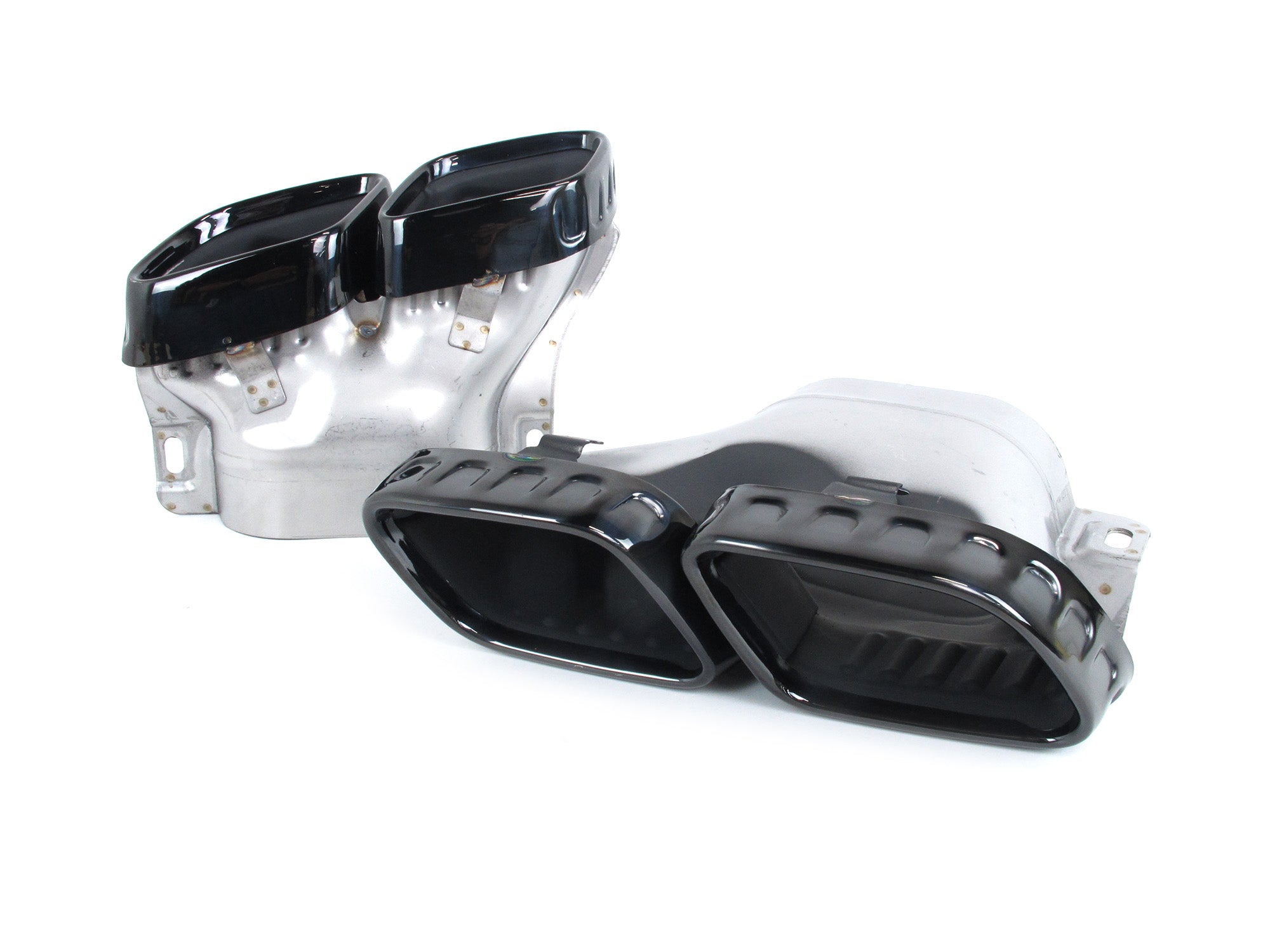 C63 Optik Heckdiffusor Diffusor Auspuff Schwarz Glanz für Mercedes W206 S206 AMG Line C43 AMG 2022+