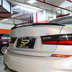 Schwarz Spoiler Heckspoiler Lippe Heckflügel Passend für 3er G20 Limo 2019-2022  sp131