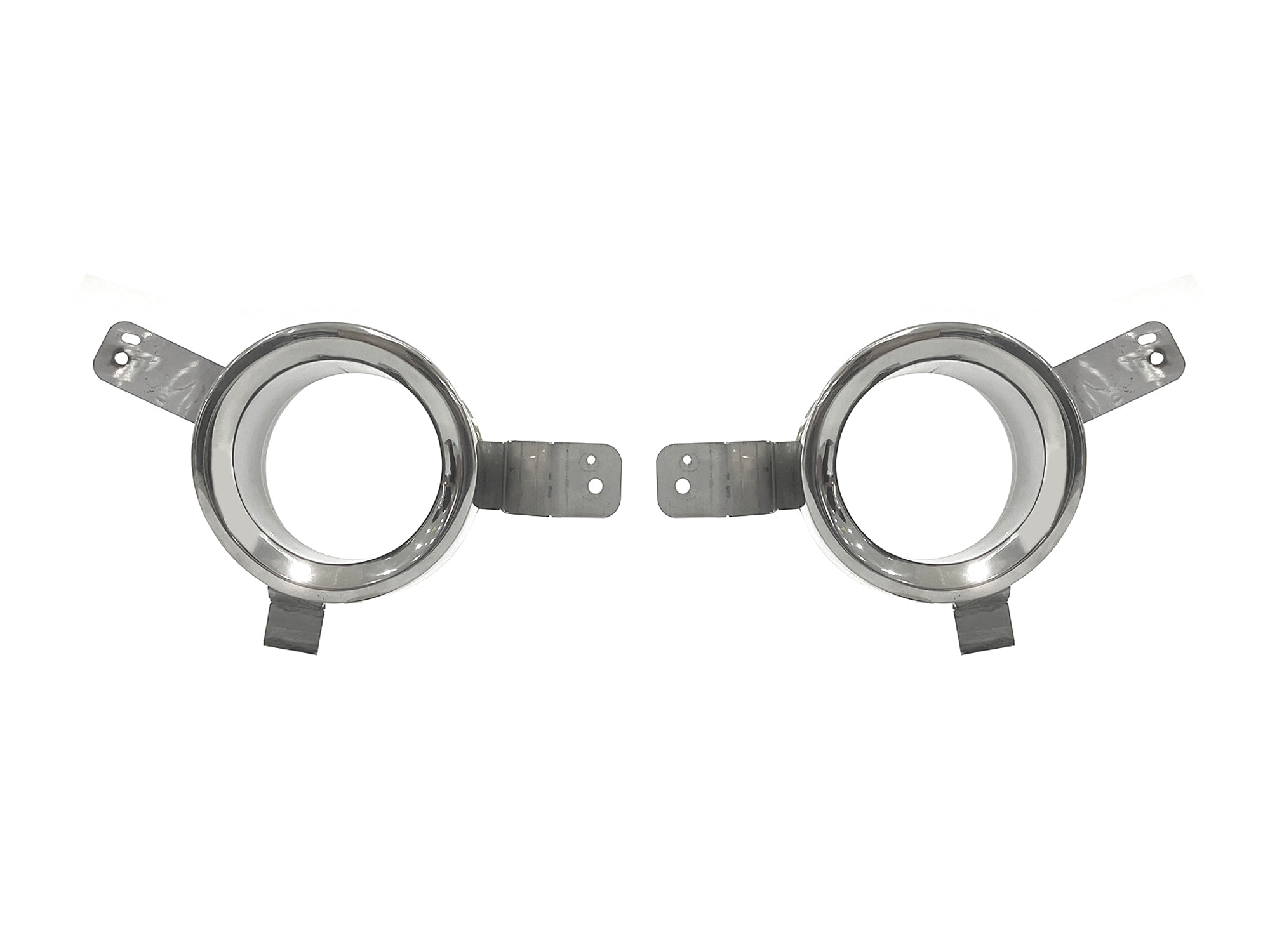 NEU Chrom Auspuffblenden Endrohre Blende für Alfa Romeo Stelvio ab 2017 et245