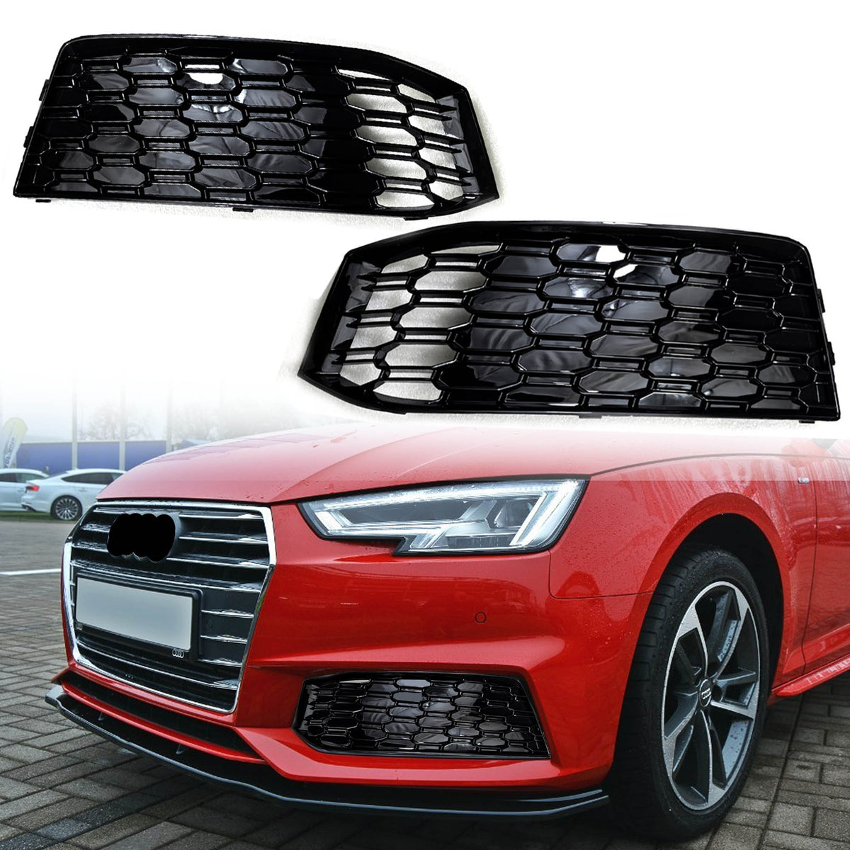 Lüftungsgitter Nebelscheinwerfer Gitter für Audi A4 B9 S-Line 2015-2019