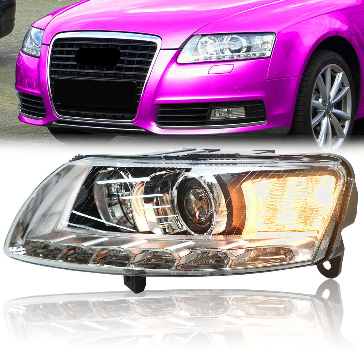 Scheinwerfer Frontscheinwerfer Xenon für Audi A6 C6 2008-2011 Links Fahrerseite