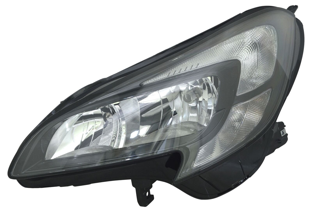 NEU Scheinwerfer Tagfahrlicht links / rechts Schwarz für Opel Corsa E ab 2014 H7 mit E-Prüfzeichen