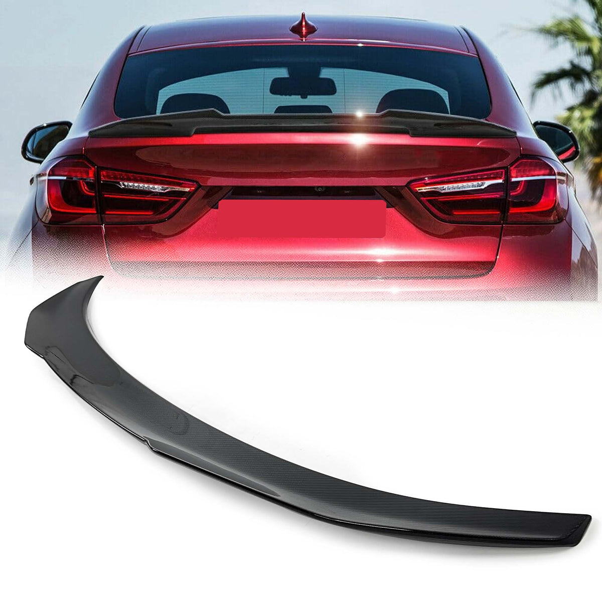 100% Carbon Fiber Spoiler Heckspoiler für BMW X6 F16 40d 50d 2014-2019