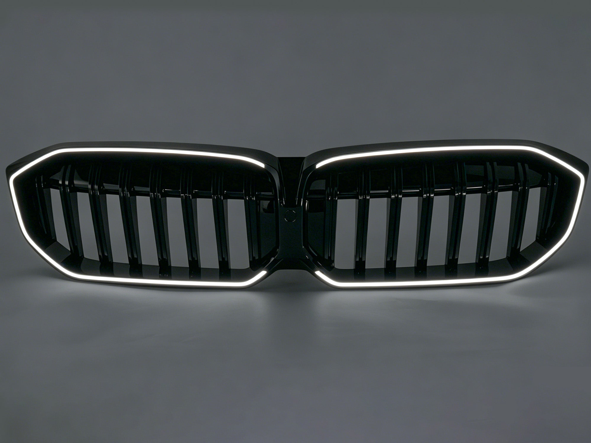 Schwarz LED Kühlergrill Nieren Grill Frontgrill für BMW 3er G20 G21 2023+