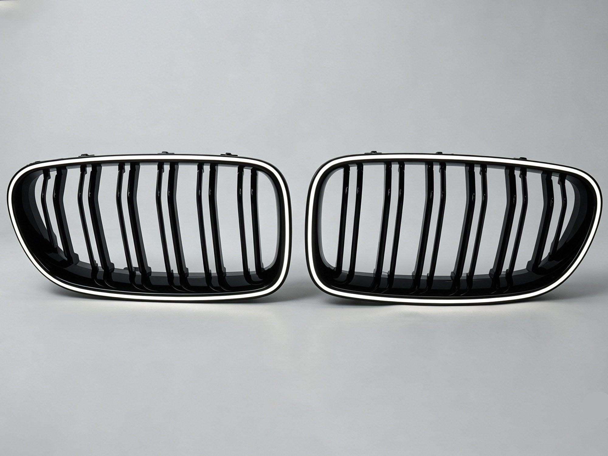 Schwarz LED Kühlergrill Grill Frontgrill für BMW 5er F10 F11 2011-2017