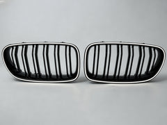 Schwarz LED Kühlergrill Grill Frontgrill für BMW 5er F10 F11 2011-2017