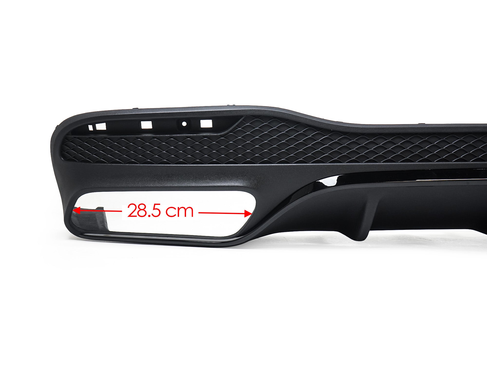 Schwarz Heckdiffusor Auspuff für Mercedes GLS X166 AMG Line 15-19 OHNE ABE