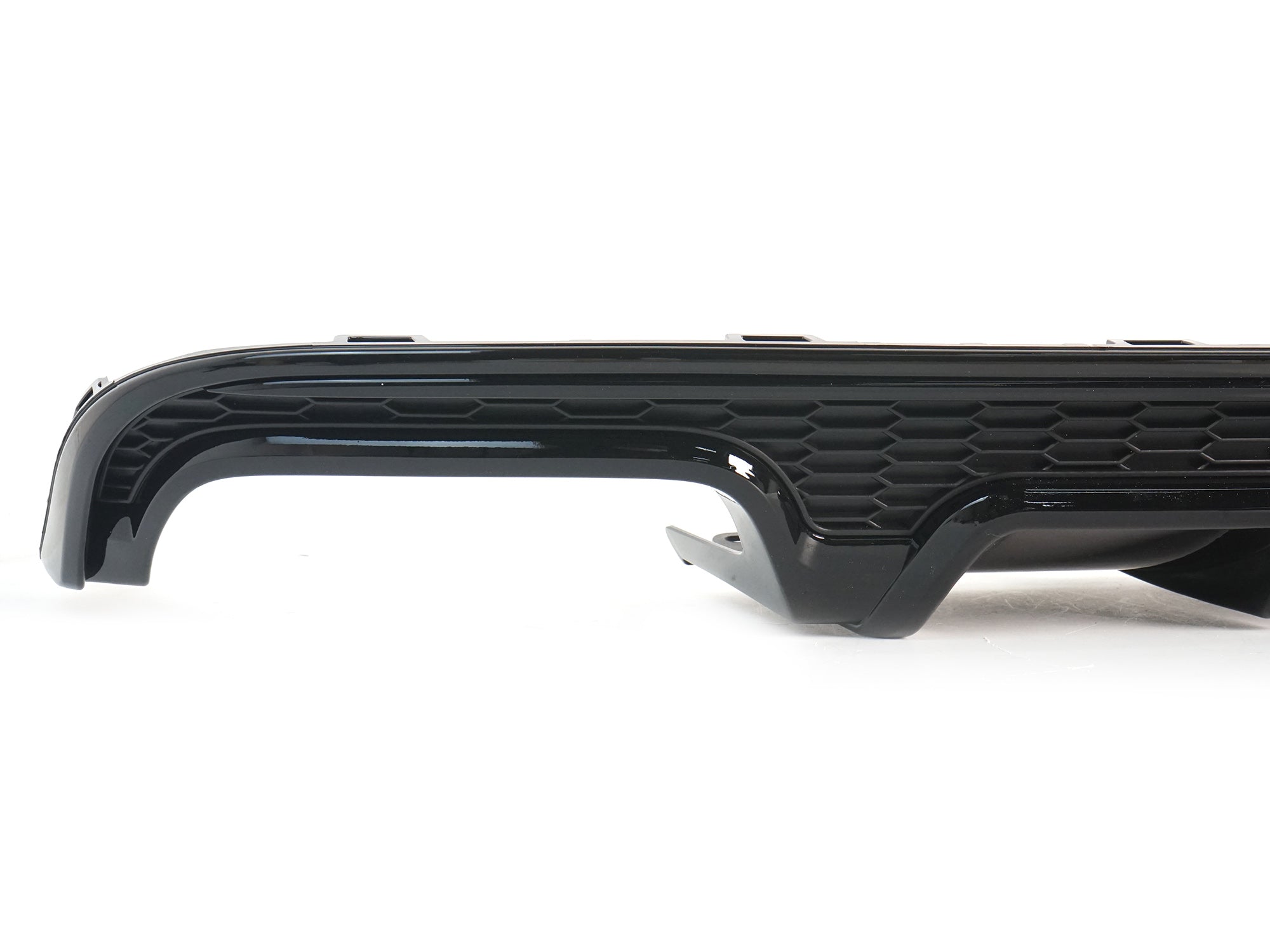 Diffusor Heckdiffusor Schwarz Glanz für AUDI A6 C7 4G Limo Avant S Line 15-18