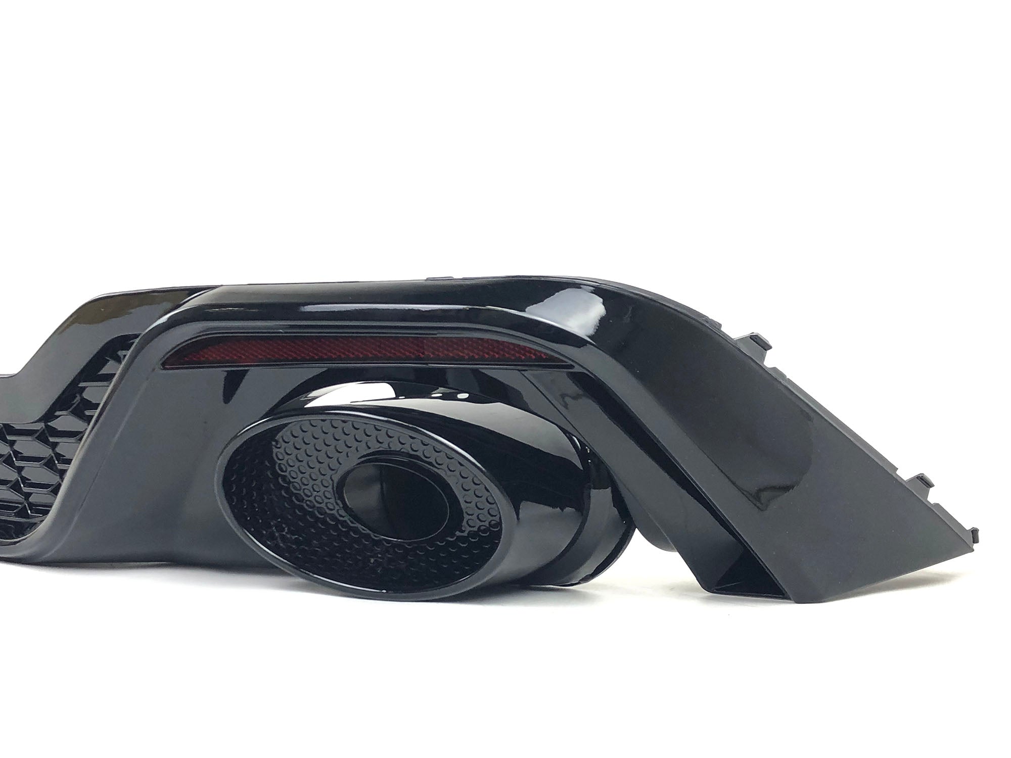 Schwarz Diffusor Heckdiffusor Auspuffblende für Audi A5 F5 S Line 2020+