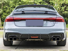 NEU Matt Carbon Duplex Sportauspuff Auspuffblenden Endrohre für AUDI VW Universal 48-52mm et259