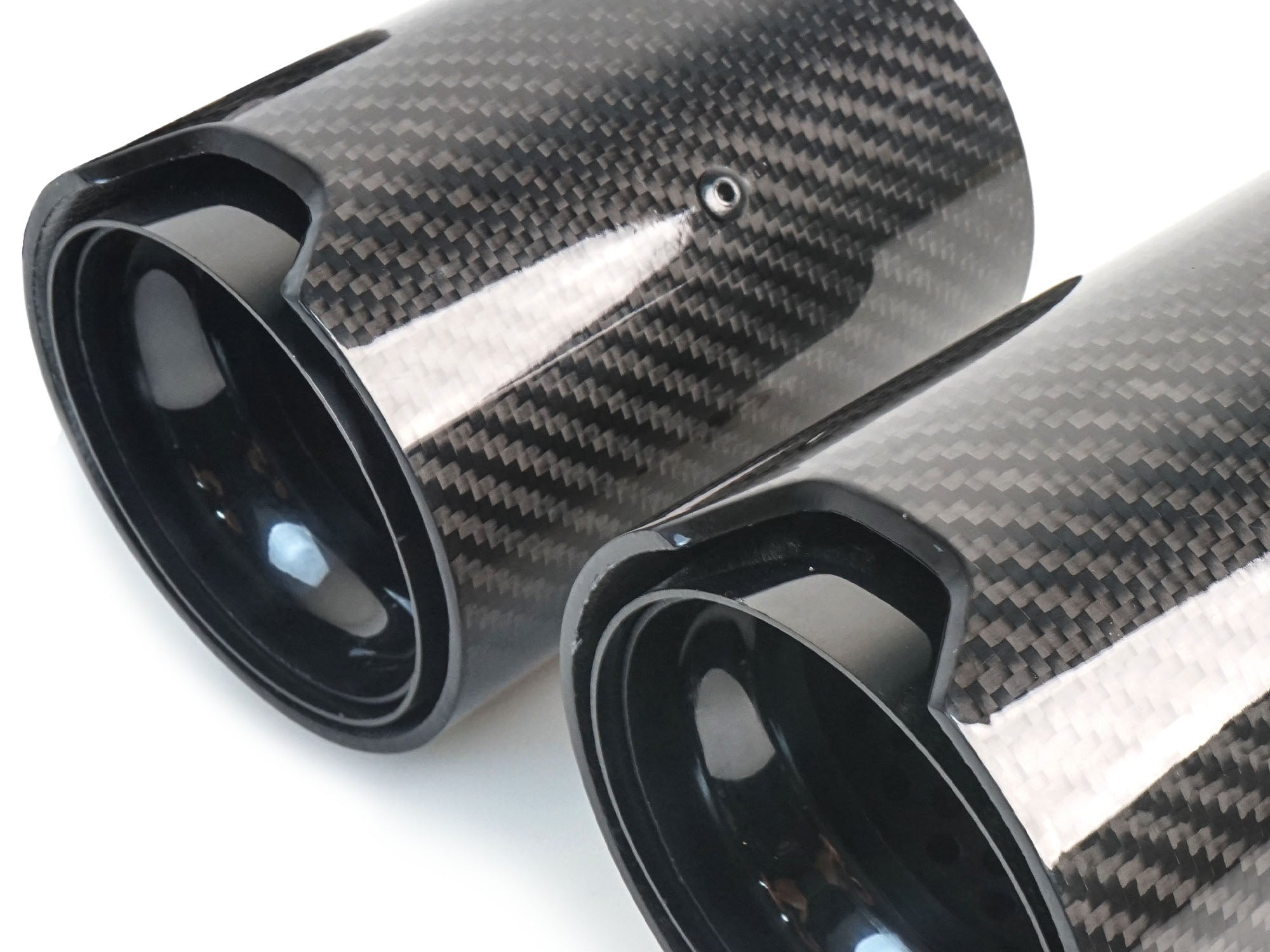 4x Auspuffblende Endrohre Carbon Schwarz für BMW M3 F80 M4 F82 65-67mm Rohr