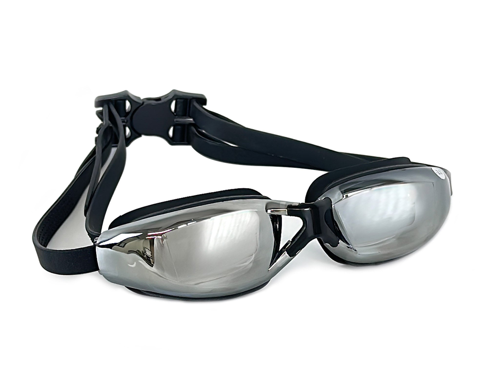 Schwimmbrille mit Sehstärke Antibeschlag UV-Schutz Goggles mit Spiegel -1,5 bis -7,5 für Männer Frauen