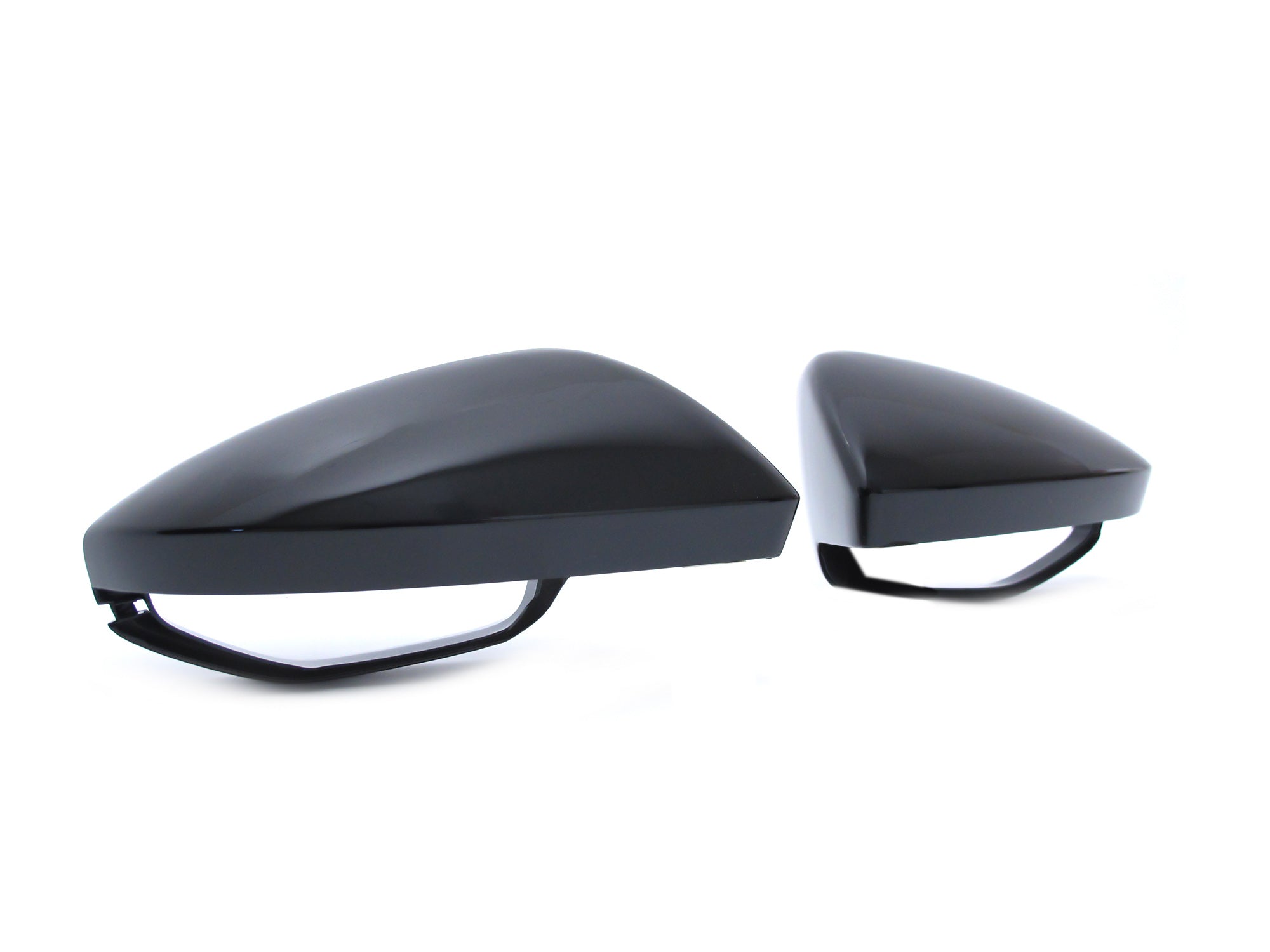 NEU Spiegelkappen Außenspiegel Schwarz Glanz für Audi A6 C8 A7 4K Ohne SideAssist mc145