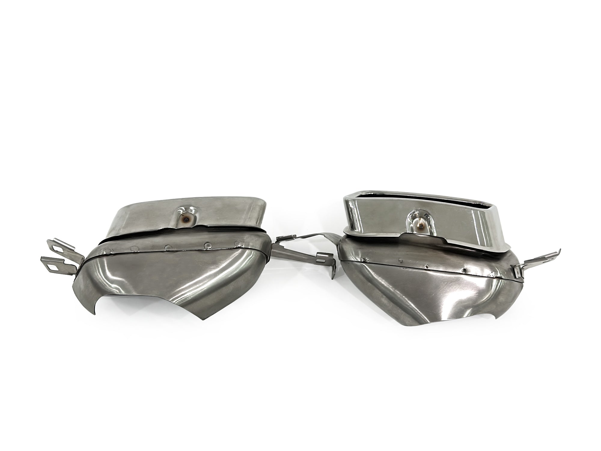 NEU Sport Optik Auspuffblenden Endrohr Auspuff Chrom Passend für 7er F01 F02 08-15 et239