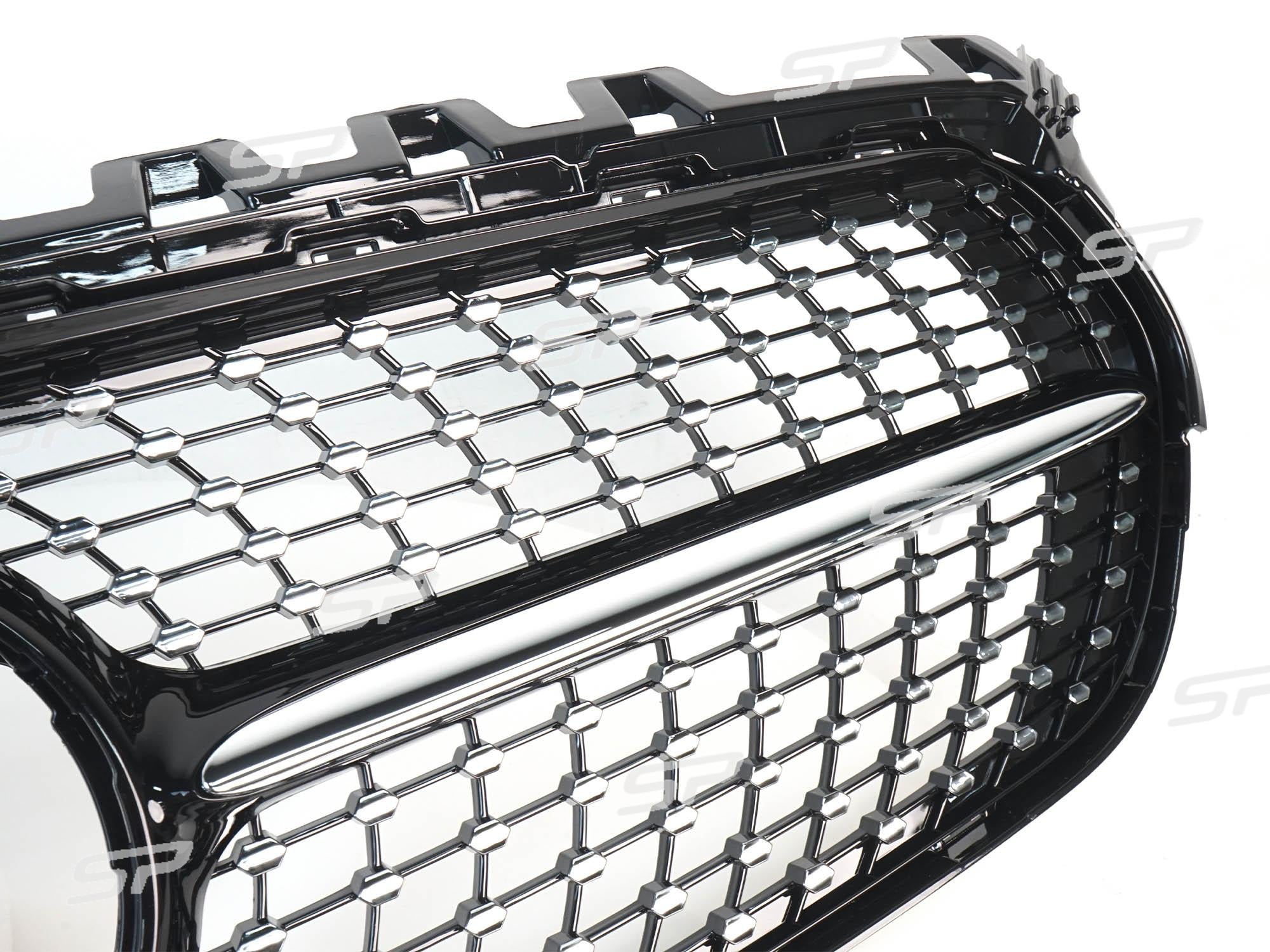 NEU Diamant Grill Kühlergrill Frontgrill Schwarz für Mercedes Benz B Klasse W247 2019-2023