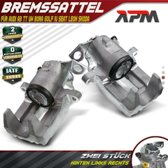 2x Bremssattel Hinten für Audi A3 8L TT VW Bora Golf 4 IV 1J Seat Leon Skoda