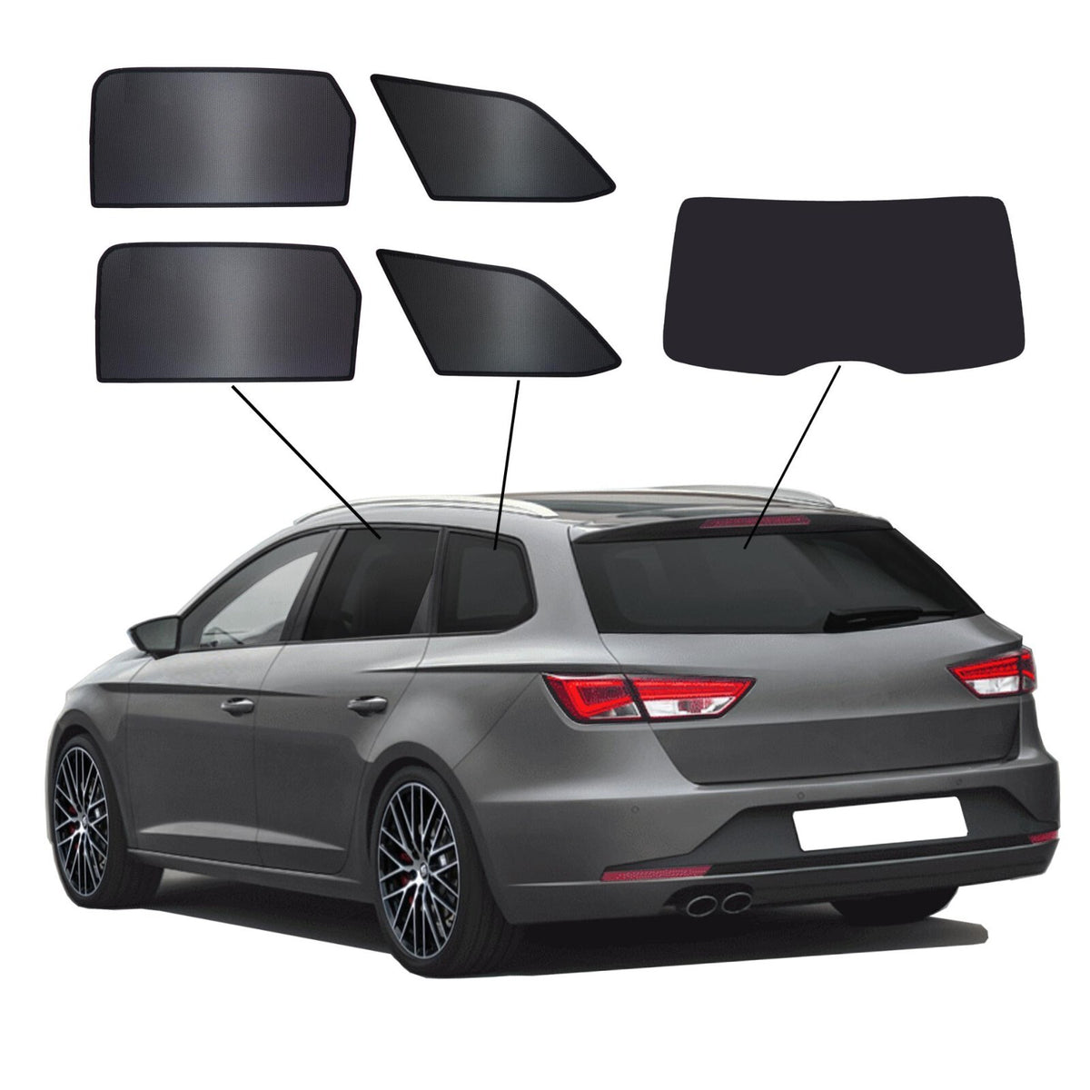 Sonnenschutz für Seat Leon ST 5F Kombi Combi 2012 - 2020