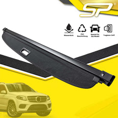 Für Mercedes Benz GLS X166 2013-2019 Schwarz Laderaumabdeckung Abdeckrollo Kofferraum Rollo