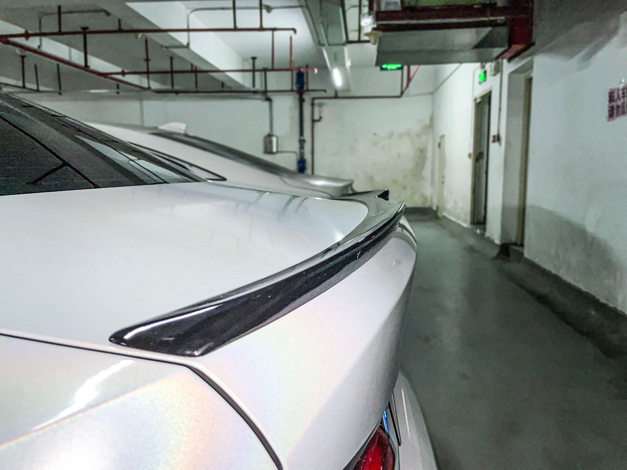 Schwarz Spoiler Heckspoiler Lippe Heckflügel Passend für 3er G20 Limo 2019-2022  sp131