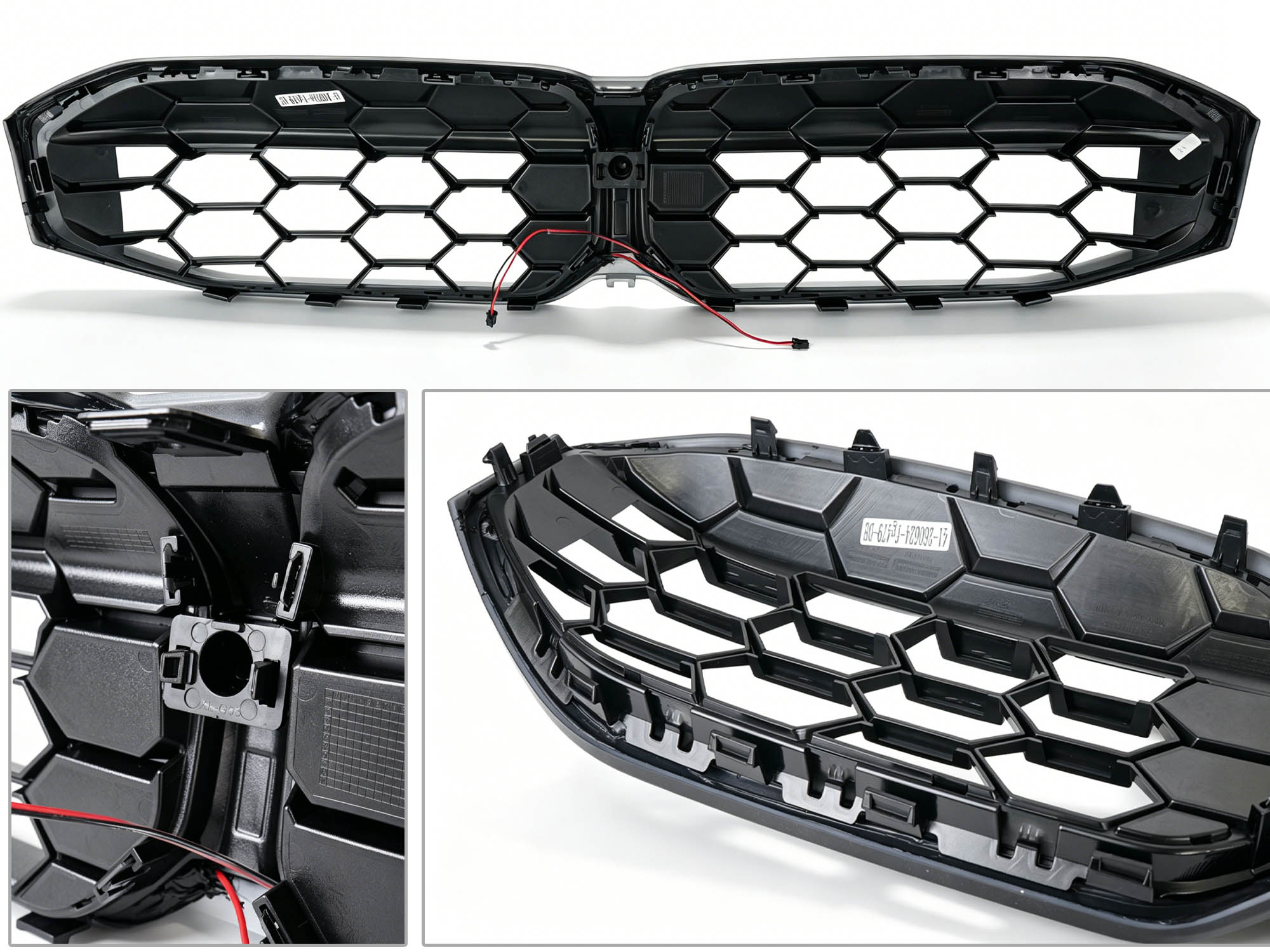 Schwarz LED Diamantgrill Kühlergrill Grill für BMW 3er G20 G28 G21 LCI 23+