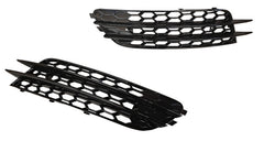 Glanz Schwarz Waben Gitter Lüftungsgitter Grill für Audi A6 C7 4G Standard 11-14