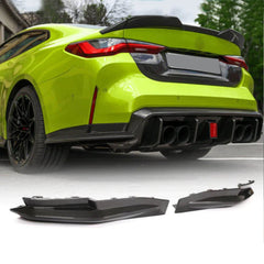 NEU 100% Carbon Heck Stoßstange Splitter Flaps Flics Passend für G82 M4 Competition ab 2021