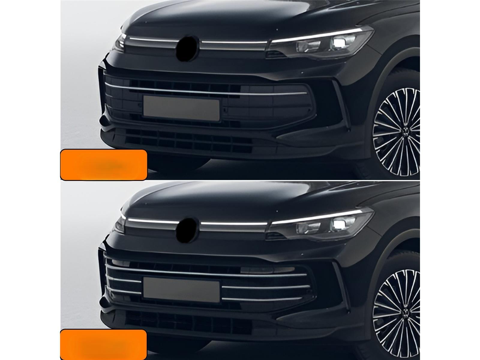 Für VW Tiguan 3 Kühlergrill Leisten ab 2024 Zierleisten Grillleisten 6 tlg