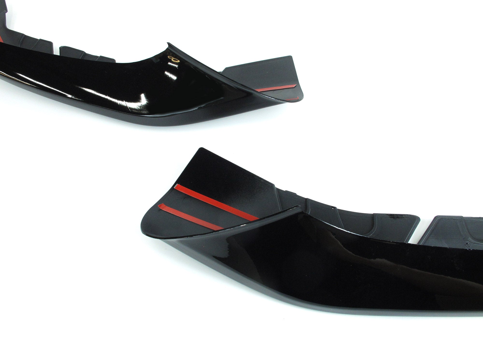 Front Spoiler Splitter Ecken Ansätze Schwarz Passend für 5er G30 G31 Sport Paket 2017-2020 Vor LCI