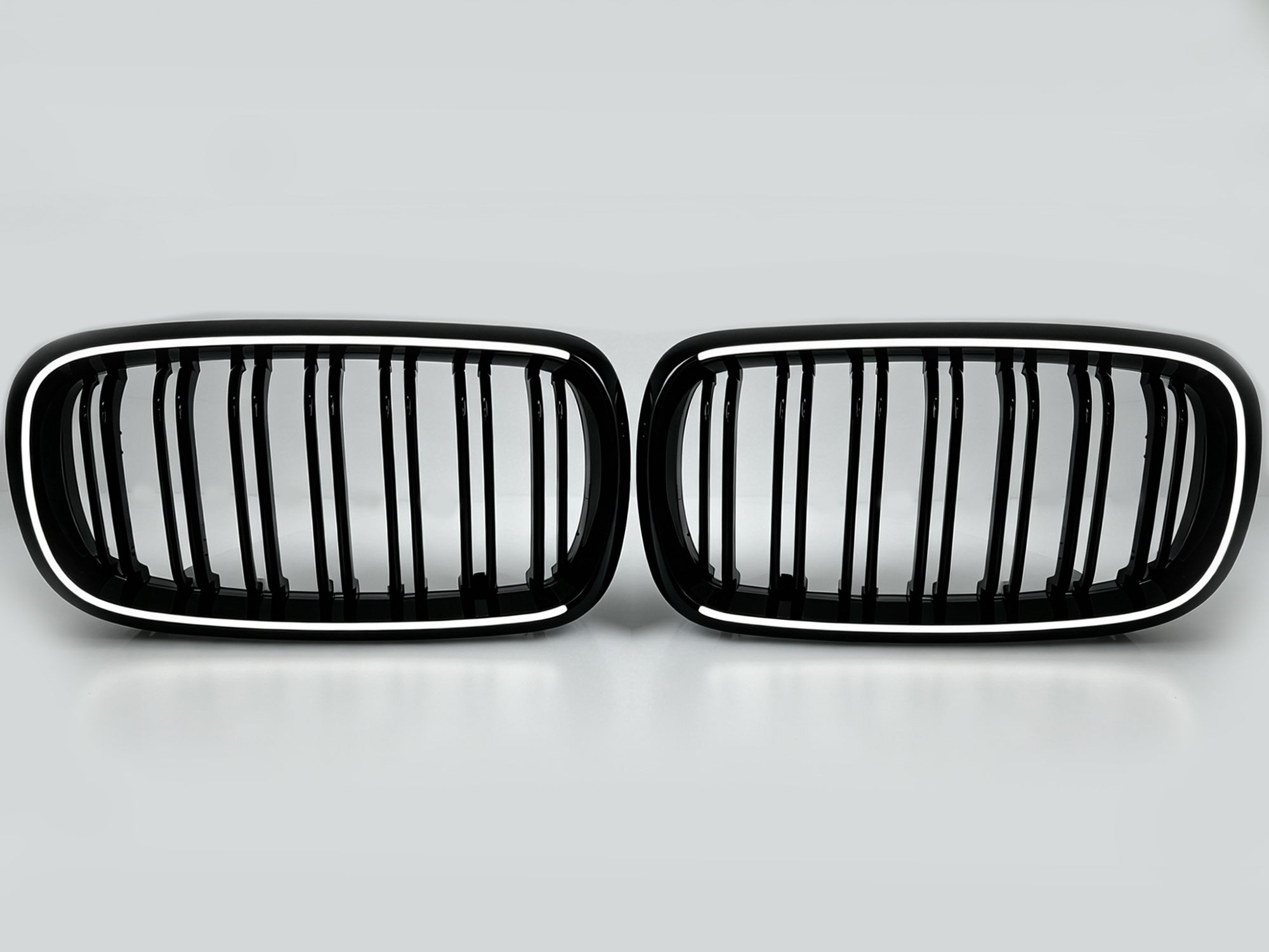 Schwarz LED Kühlergrill Grill Frontgrill für BMW X5 F15 X6 F16 14-18