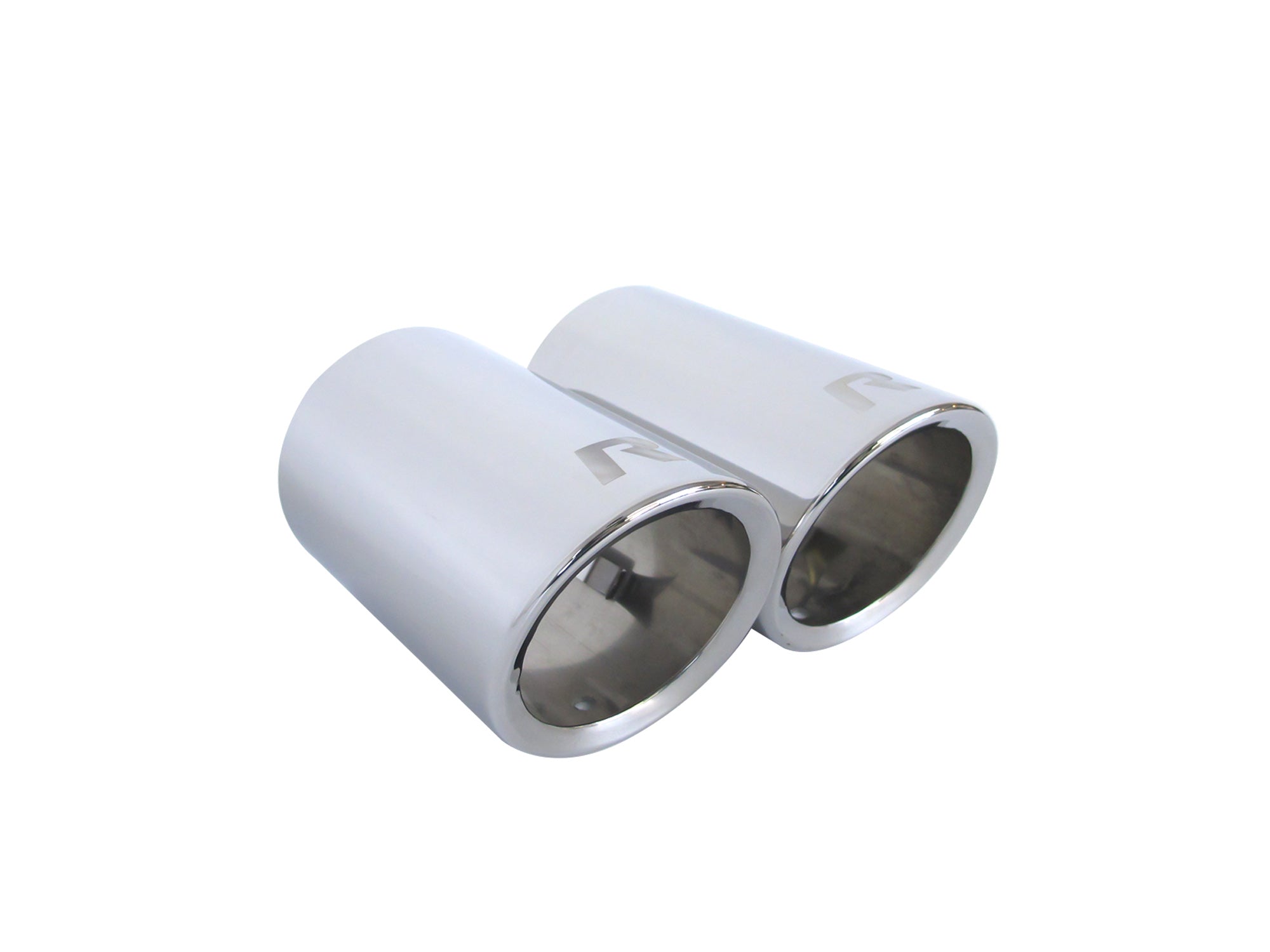 80mm Chrom Edelstahl Auspuff Auspuffblenden Endrohrblende für VW Tiguan 5N Passat B6 B7 CC