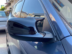 Paar Spiegelkappen Gehäuse Glanz Schwarz Für BMW X1 E84 09-12 X3 F25 2010-2014 Pre-LCI