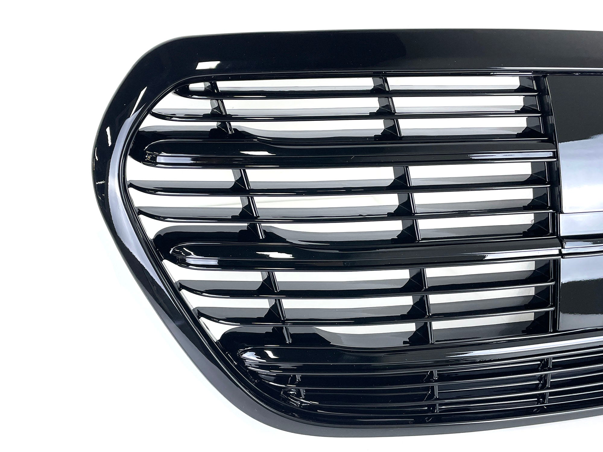 Schwarz Glanz Kühlergrill Frontgrill für Mercedes-Benz S-Klasse W223 Limo mit ACC ab20 fg300