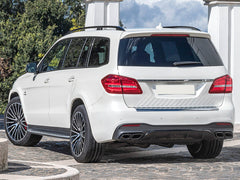 Heckdiffusor + Endrohre Schwarz für Mercedes GLS X166 AMG Line 2015-2019
