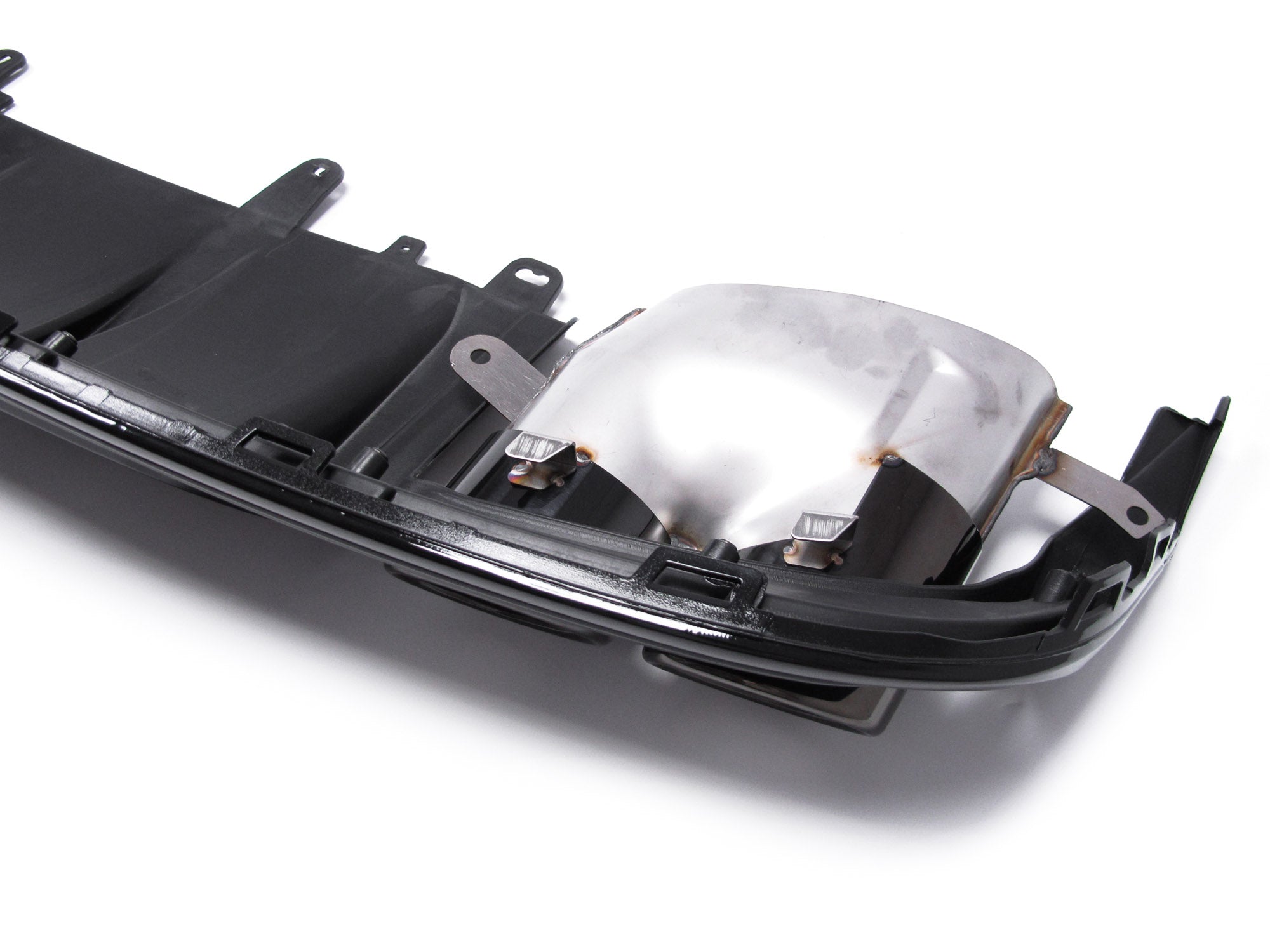 Heckdiffusor Diffusor + Auspuff Schwarz für AUDI A6 C7 4G Limo Avant S Line 2015-2018