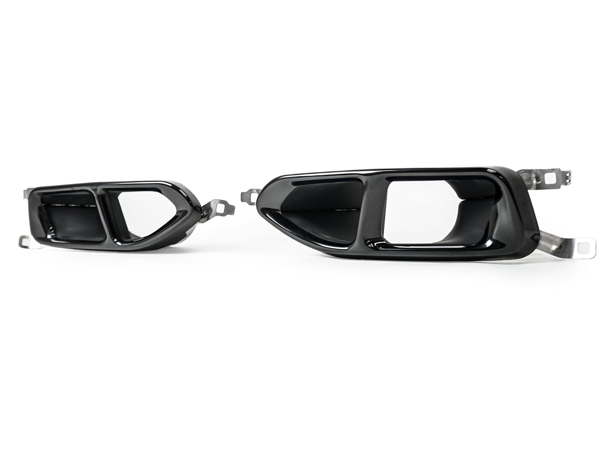 Schwarz Glanz Auspuffblenden Endrohre Auspuff für BMW 7er G11 G12 16-19 et339