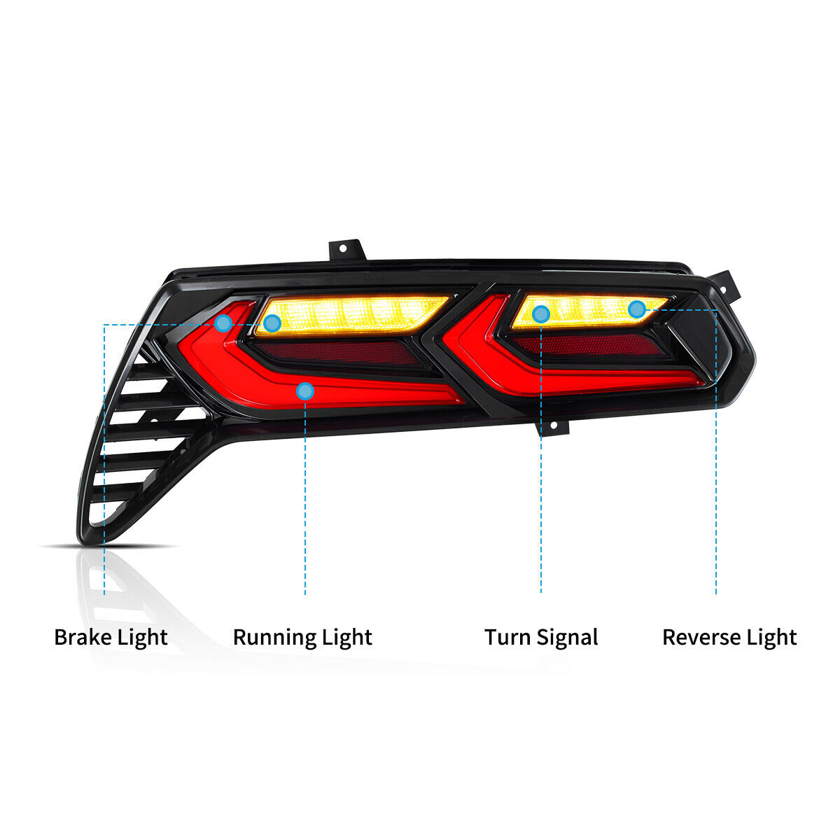 LED Rückleuchten Rücklicht Heckleuchten für Chevrolet Corvette C7 2014-2019