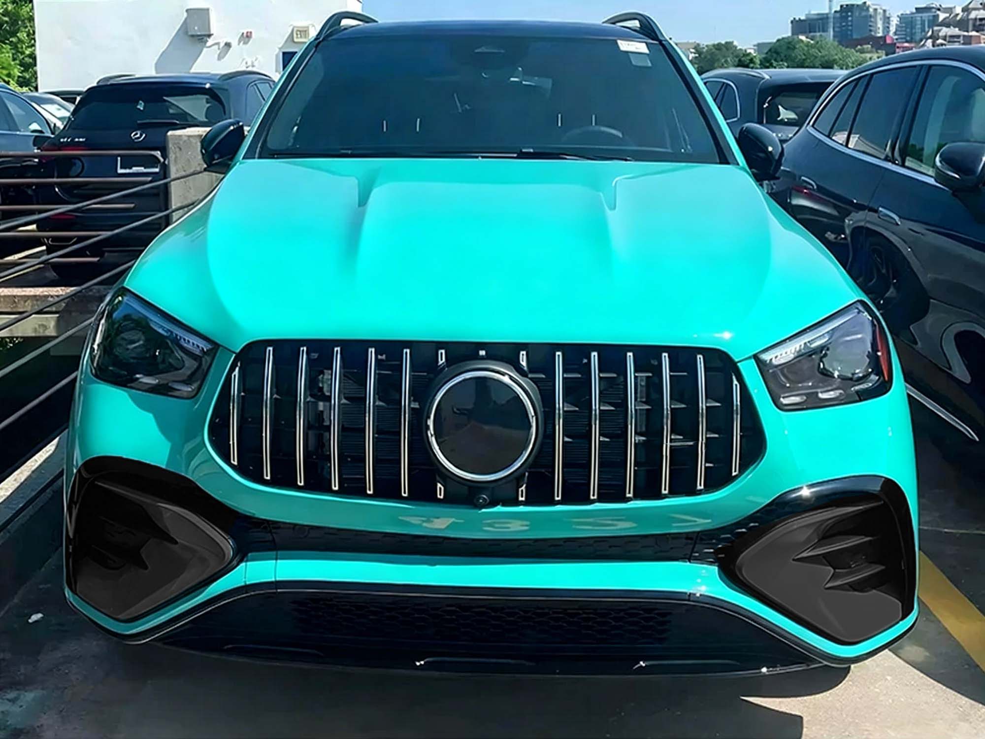 Vorne Stoßstange Rahmen Lüftungsgitter Schwarz für Mercedes GLE W167 GLE53 AMG Line 19-23