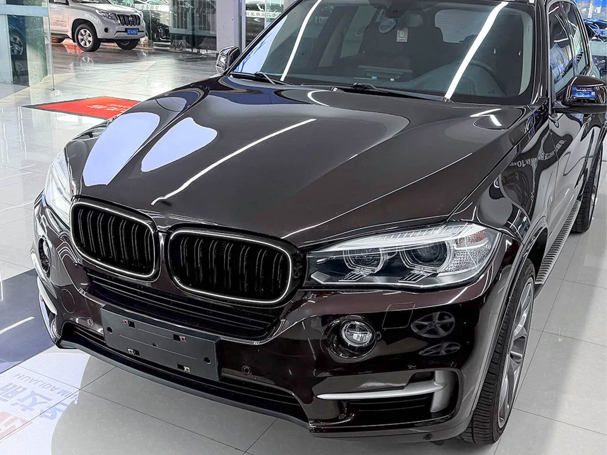Schwarz LED Kühlergrill Grill Frontgrill für BMW X5 F15 X6 F16 14-18