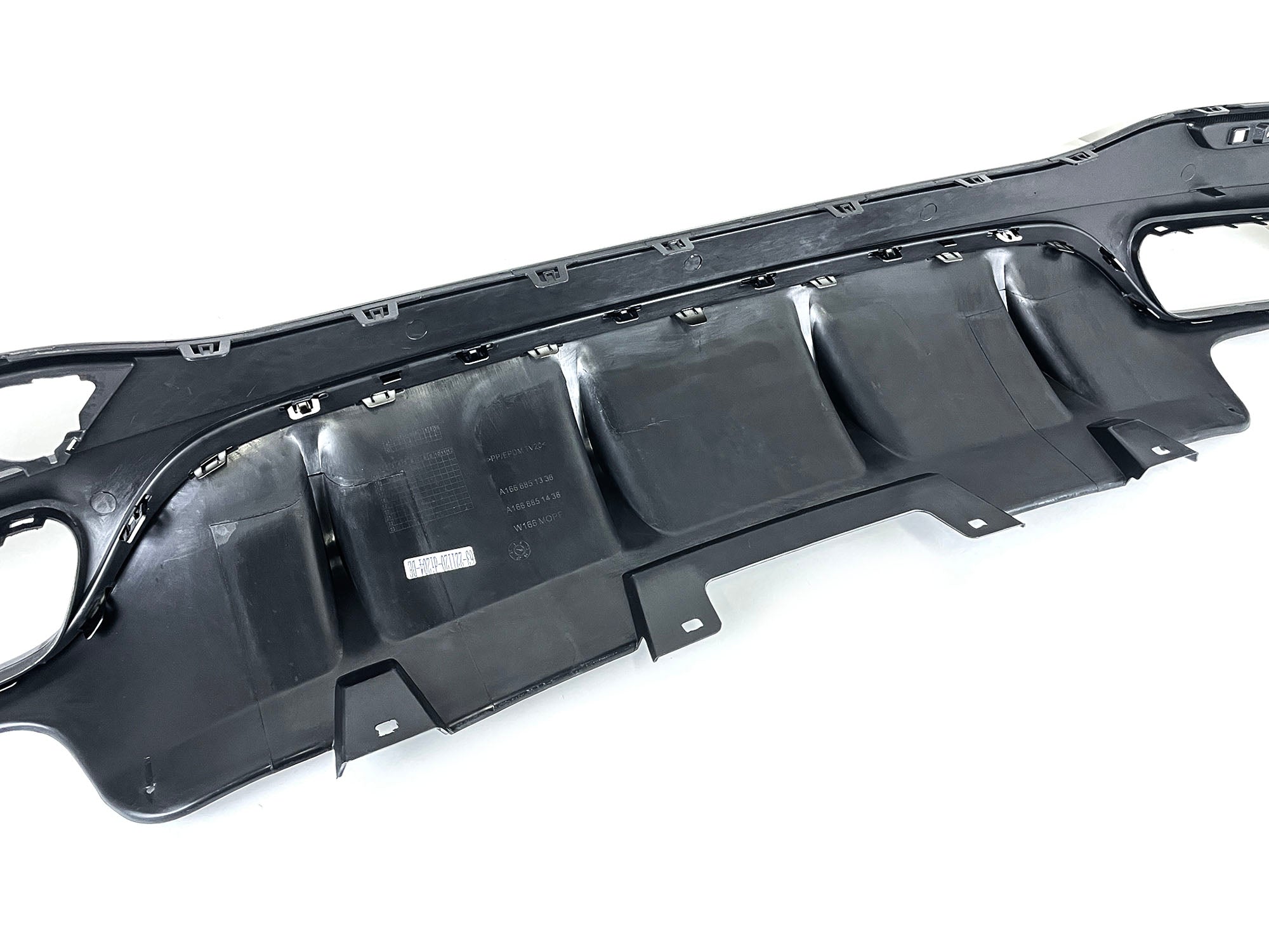 Heckdiffusor + Endrohre Schwarz für Mercedes GLS X166 AMG Line 2015-2019