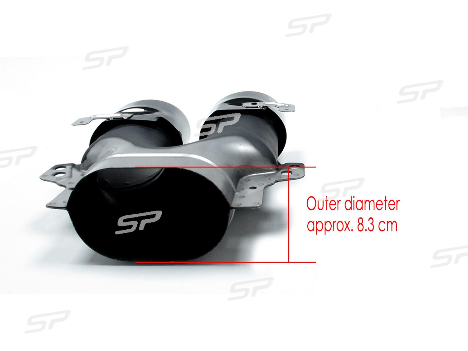 NUR FÜR BENZIN Diffusor Heckdiffusor + Auspuffblenden Schwarz für Mercedes E Klasse W213 S213 AMG Line 2016-2019 di25