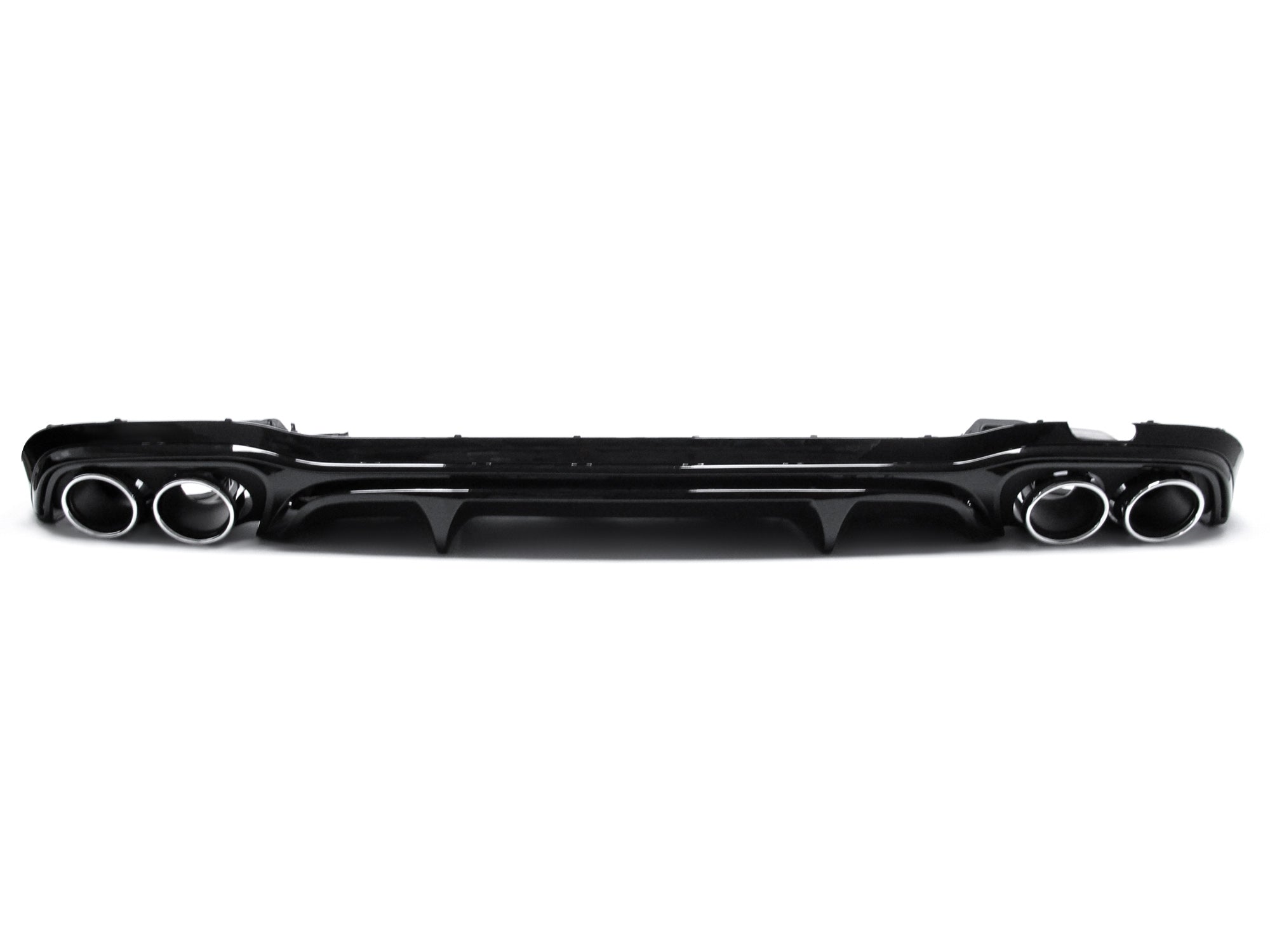 NUR FÜR BENZIN Diffusor Heckdiffusor + Auspuff Chrom für Mercedes E-Klasse W213 AMG Line MODF ab 07.2020 di125