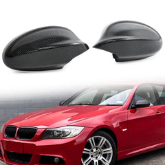 Carbon Fiber Außenspiegel Spiegelkappen Kappen für BMW 3er E90 E91 2005-2008 Pre-LCI