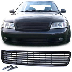 NEU Kühlergrill Frontgrill Sport Grill Schwarz für Audi A4 B5 1994-2000 Ohne Emblem