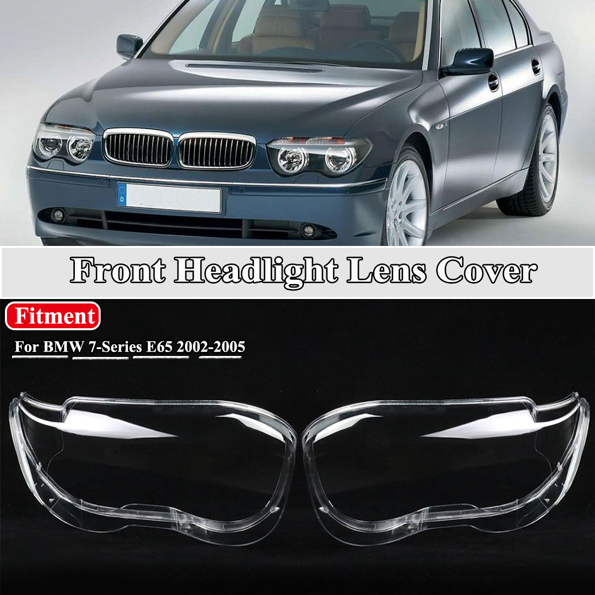 Paar Scheinwerferglas Scheinwerfer Streuscheibe Für BMW 7er E66 E65 2002-2005