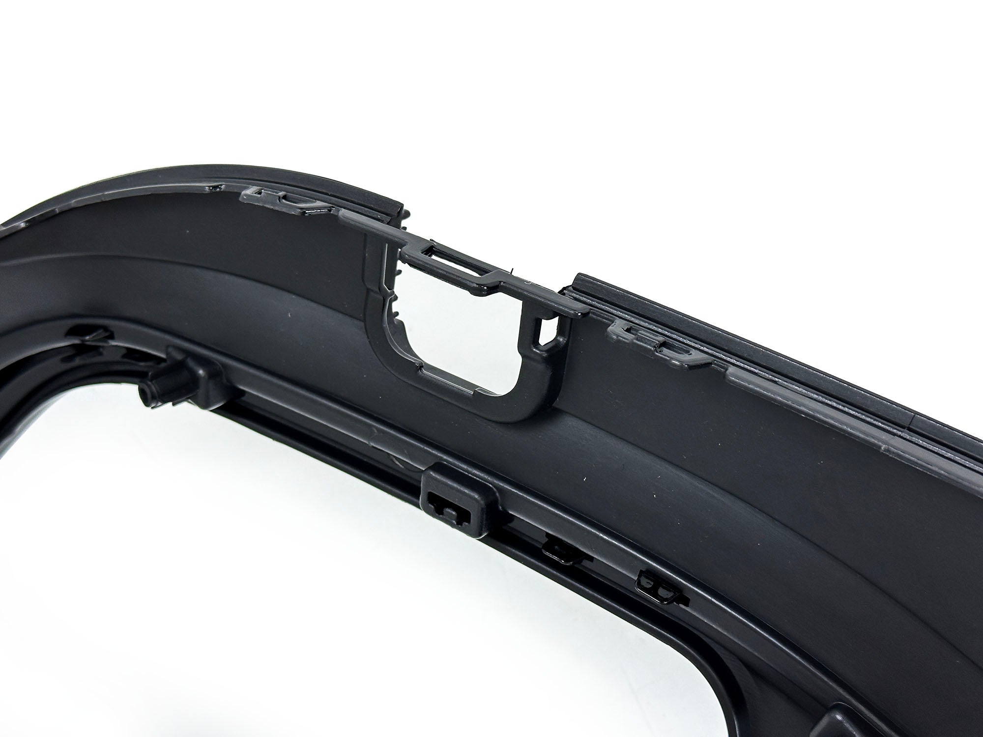 Schwarz Heckdiffusor + Auspuffblenden für Mercedes C207 Coupe A207 Cabrio E250 E350 AMG Line 2013-2017