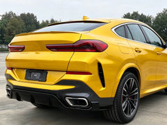 3-teilig Diffusor Heckdiffusor Schwarz Glanz für BMW X6 G06 M Paket 2019+ OHNE ABE