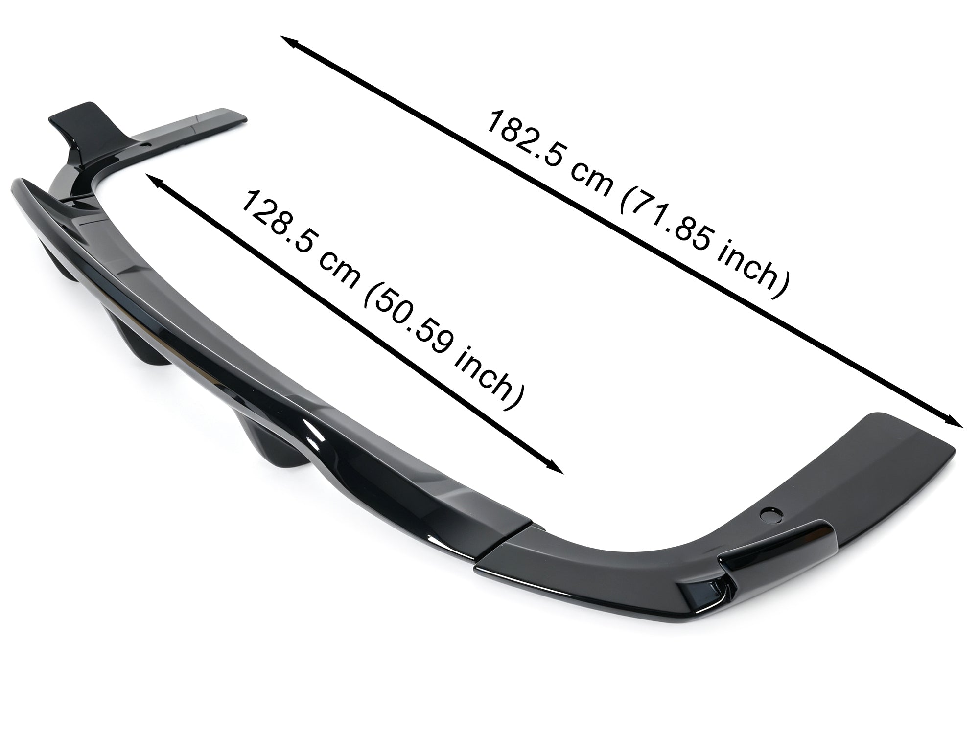 3-teilig Diffusor Heckdiffusor Schwarz Glanz für BMW X6 G06 M Paket 2019+ OHNE ABE