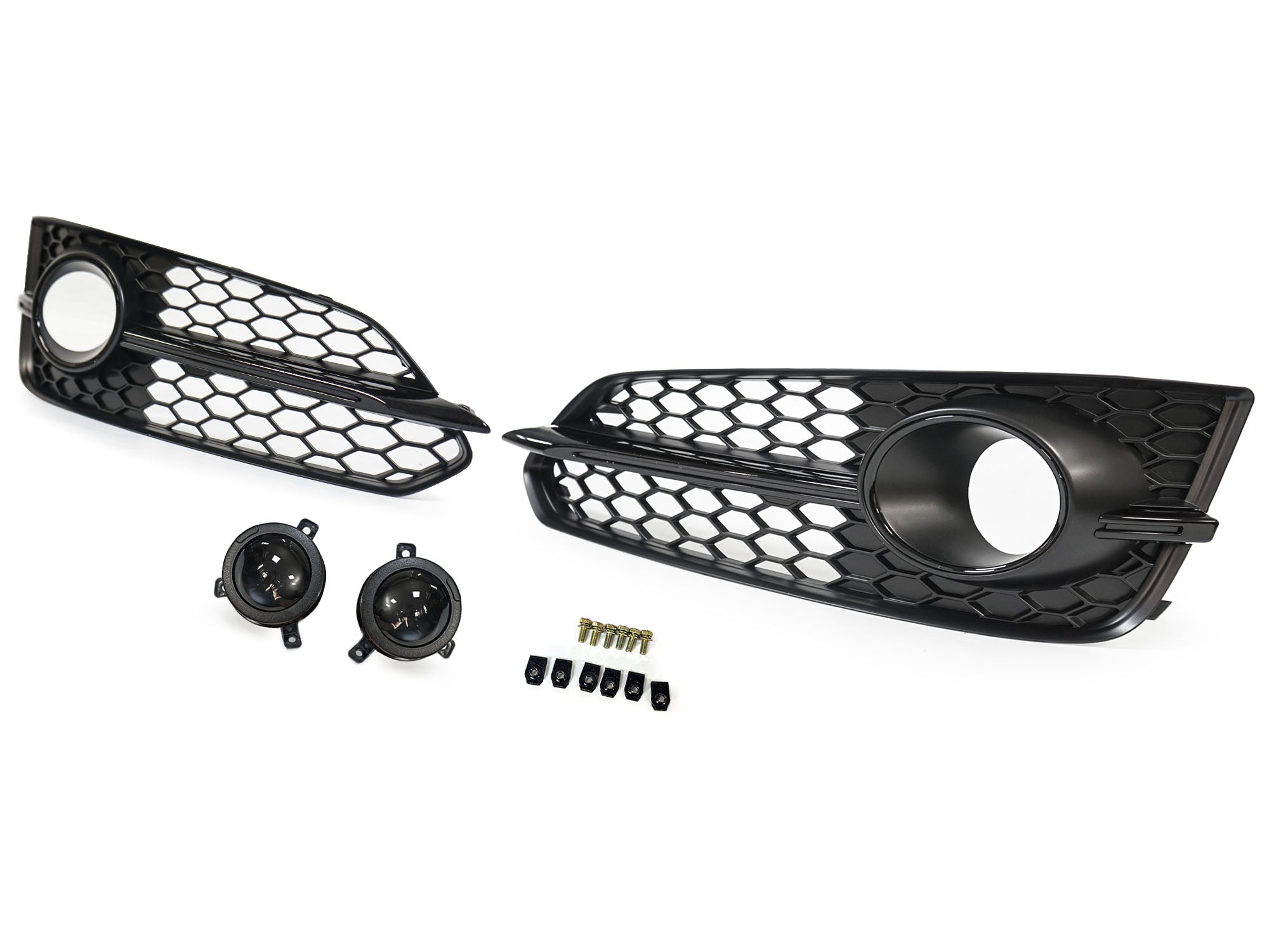 Lüftungsgitter Blenden Grill Gitter Schwarz für Audi A8 S8 D4 4H S-Line 13-17 MOPF mit ACC