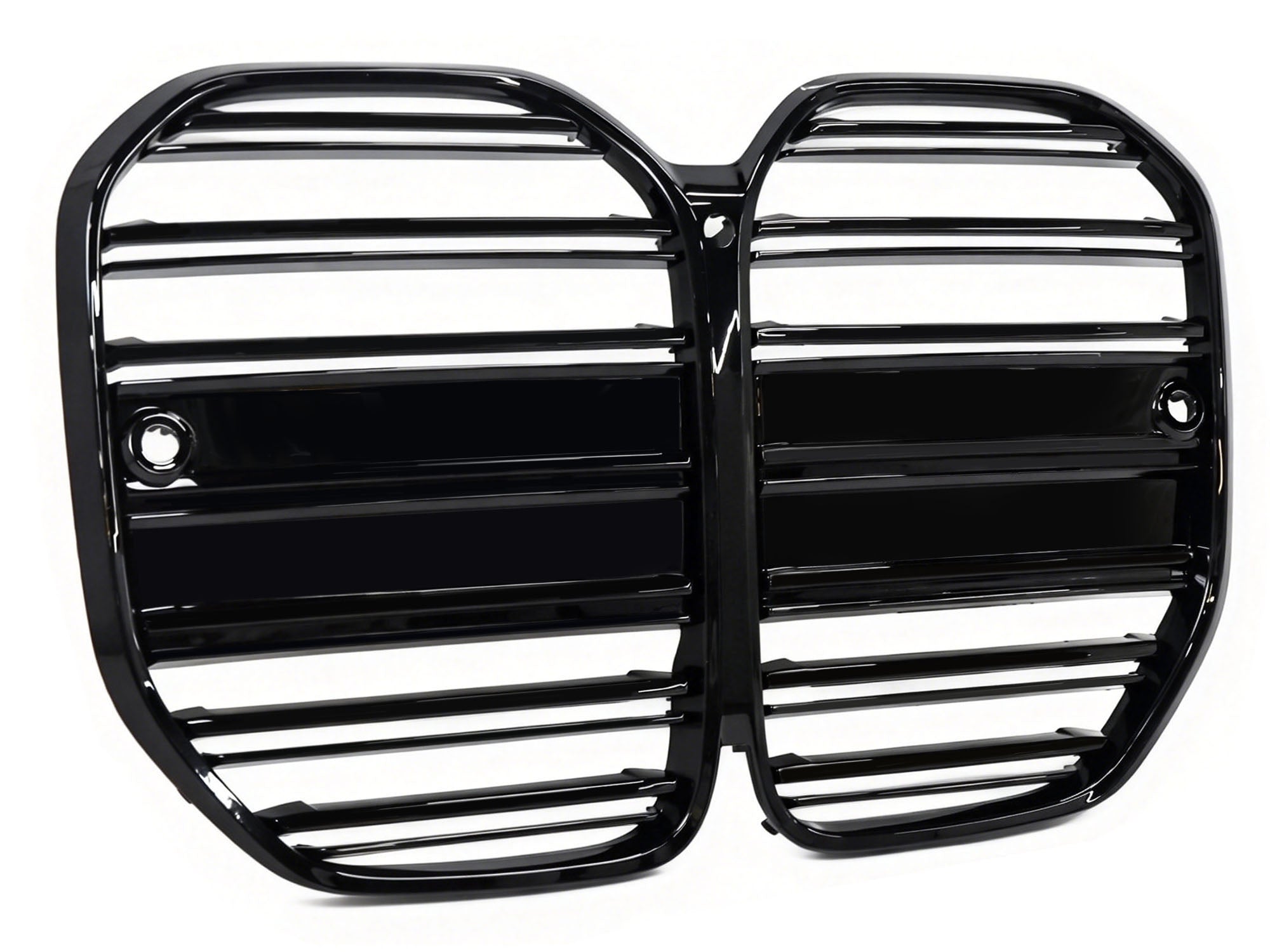Schwarz Doppelsteg Kühlergrill Grill Frontgrill für BMW 4er G22 G23 OHNE ACC ab 2020