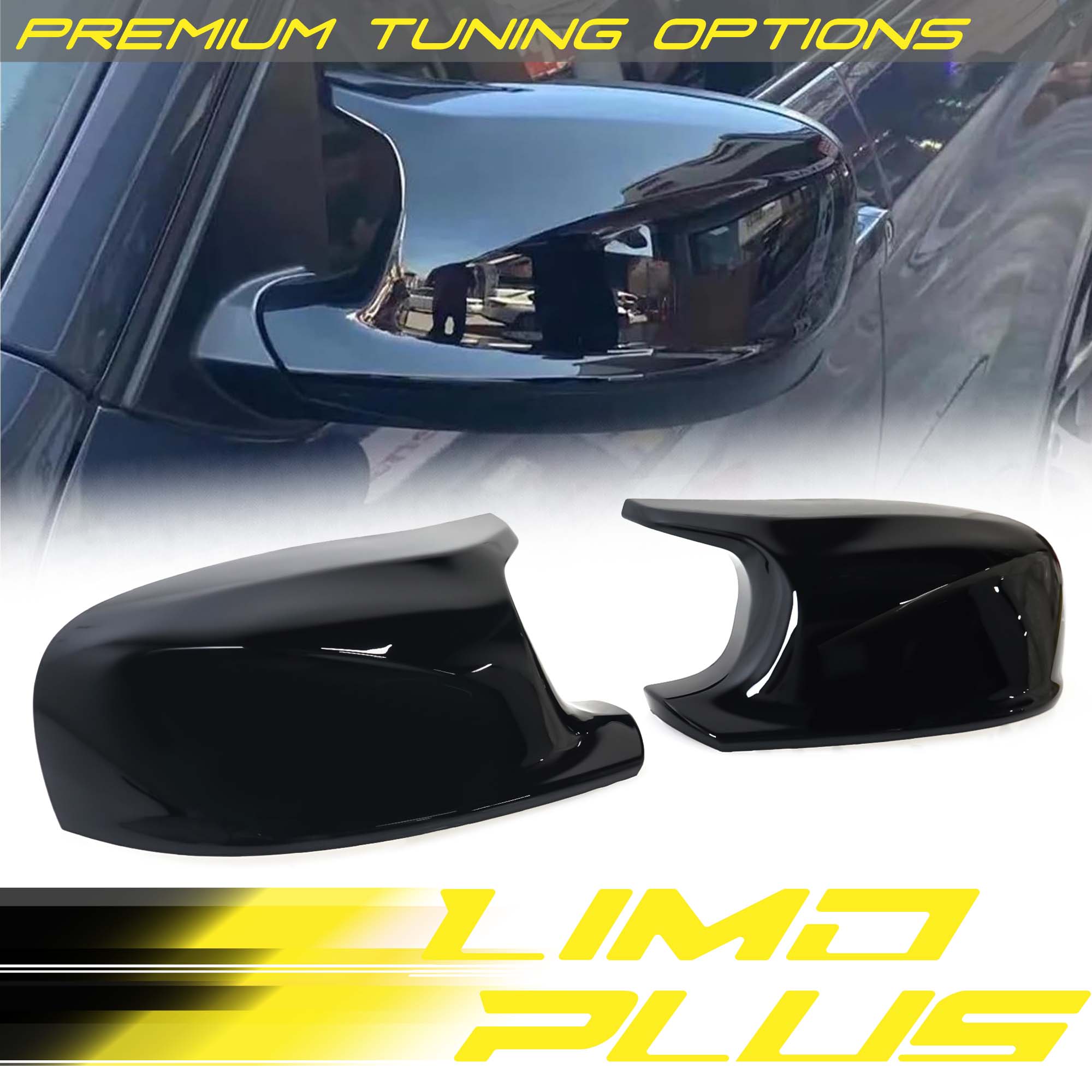 Paar Spiegelkappen Gehäuse Glanz Schwarz Für BMW X1 E84 09-12 X3 F25 2010-2014 Pre-LCI
